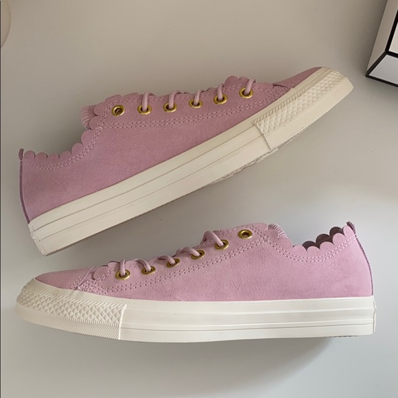 New Converse Chuck Taylor Ox platform suede pink - Picture 4 of 6